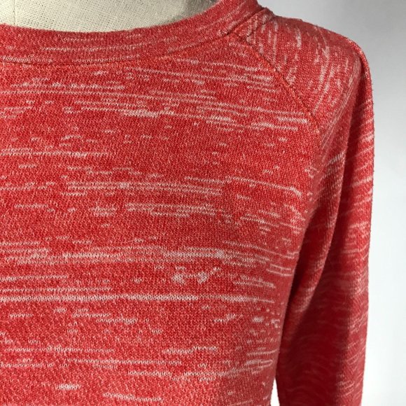 JNY Sport Jones New York Women's Size Small Orange White Knit Pullover Sweater - Picture 5 of 10
